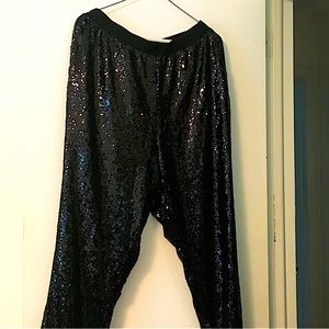 Wonderful anywhere sequined pants…dress it up or down